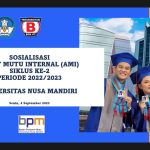 Sosialisasi Auditor Audit Mutu Internal Siklus Ke 2 Universitas Nusa Mandiri